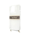 Buy Guess GUHCP13XKC4GBGO Apple iPhone 13 Pro Max Transparent hardcase 4G Brown Strap Gold Chain - GUE1433CL - {ean13} - Home Screen Store Europe