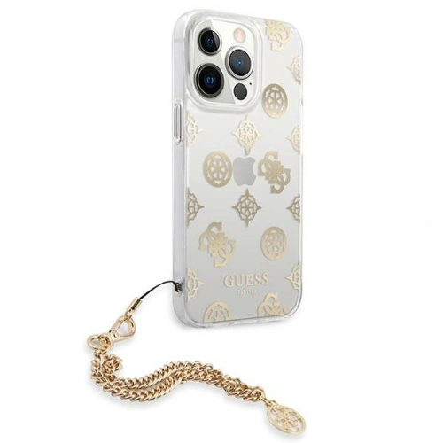 Kup Etui Guess GUHCP13XKSPEGO Apple iPhone 13 Pro Max auriu/gold hardcase Colecția Peony Chain - GUE1434GLD - {ean13} - Sklep Home Screen