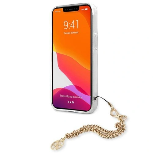 Kup Etui Guess GUHCP13XKSPEGO Apple iPhone 13 Pro Max auriu/gold hardcase Colecția Peony Chain - GUE1434GLD - {ean13} - Sklep Home Screen