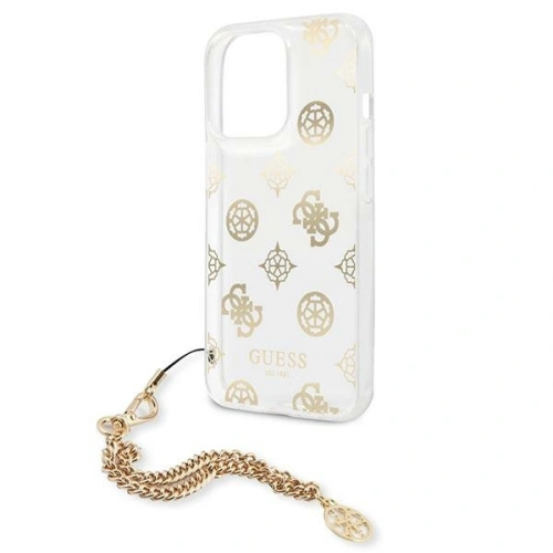 Kup Guess Apple Tasche GUHCP13XKSPEGO iPhone 13 Pro Max gold/gold Hartschale Peony Chain Collection - GUE1434GLD - {ean13} - Sklep Home Screen