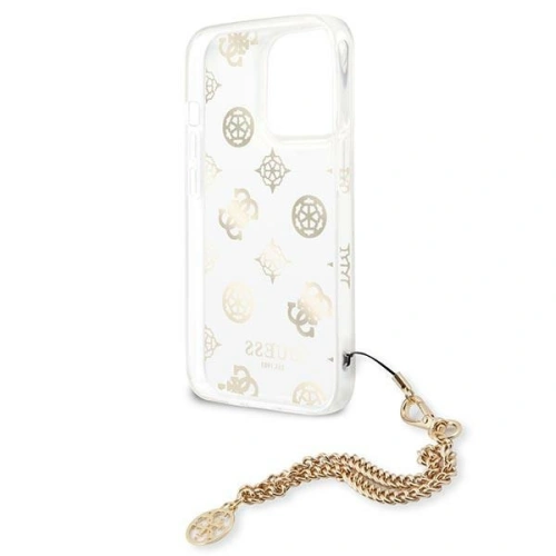 Kup Etui Guess GUHCP13XKSPEGO Apple iPhone 13 Pro Max auriu/gold hardcase Colecția Peony Chain - GUE1434GLD - {ean13} - Sklep Home Screen