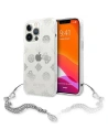 Guess Apple Tasche GUHCP13XKSPESI iPhone 13 Pro Max silber/silberne Hartschale Peony Chain Collection
