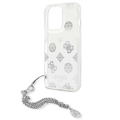 Kup Guess Apple Tasche GUHCP13XKSPESI iPhone 13 Pro Max silber/silberne Hartschale Peony Chain Collection - GUE1435SLV - {ean13} - Sklep Home Screen