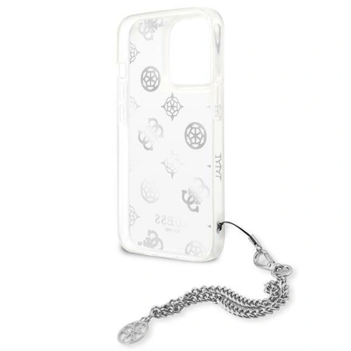 Kup Guess Apple Tasche GUHCP13XKSPESI iPhone 13 Pro Max silber/silberne Hartschale Peony Chain Collection - GUE1435SLV - {ean13} - Sklep Home Screen