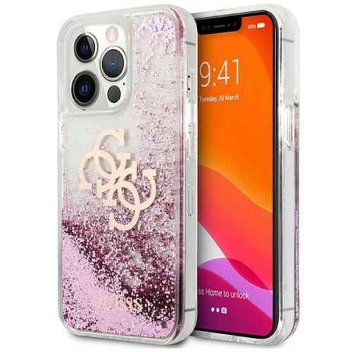 Kup Etui Guess GUHCP13XLG4GPI Apple iPhone 13 Pro Max rózsaszín/pink hardcase 4G Big Liquid Glitter - GUE1436PNK - {ean13} - Sklep Home Screen