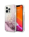 Guess Apple Tasche GUHCP13XLG4GPI iPhone 13 Pro Max rosa/rosa Hartschale 4G Big Liquid Glitter