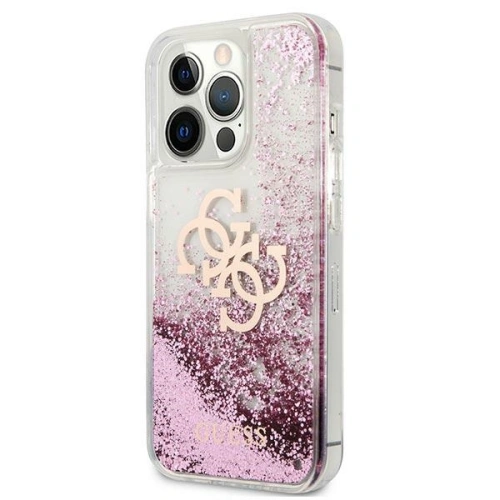 Kup Etui Guess GUHCP13XLG4GPI Apple iPhone 13 Pro Max rózsaszín/pink hardcase 4G Big Liquid Glitter - GUE1436PNK - {ean13} - Sklep Home Screen