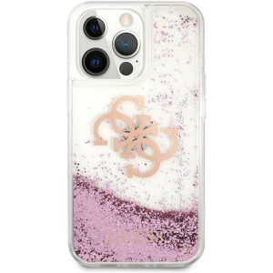 Etui Guess GUHCP13XLG4GPI Apple iPhone 13 Pro Max różowy/pink hardcase 4G Big Liquid Glitter