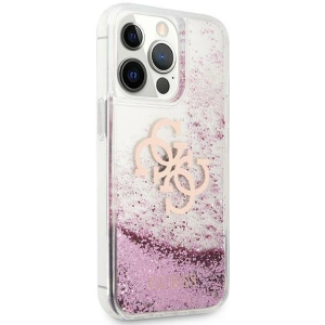Etui Guess GUHCP13XLG4GPI Apple iPhone 13 Pro Max różowy/pink hardcase 4G Big Liquid Glitter