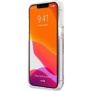 Etui Guess GUHCP13XLG4GPI Apple iPhone 13 Pro Max różowy/pink hardcase 4G Big Liquid Glitter