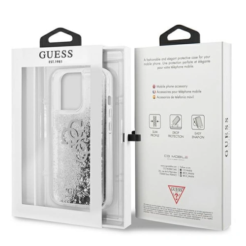 Kup Etui Guess GUHCP13XLG4GSI Apple iPhone 13 Pro Max ezüst/silver hardcase 4G Big Liquid Glitter - GUE1437SLV - {ean13} - Sklep Home Screen