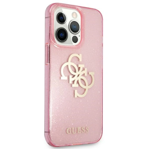 Kup Etui Guess GUHCP13XPCUGL4GPI Apple iPhone 13 Pro Max różowy/pink hard case Glitter 4G Big Logo - GUE1438PNK - {ean13} - Sklep Home Screen