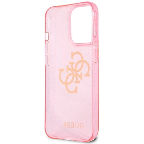 Kup Etui Guess GUHCP13XPCUGL4GPI Apple iPhone 13 Pro Max różowy/pink hard case Glitter 4G Big Logo - GUE1438PNK - {ean13} - Sklep Home Screen