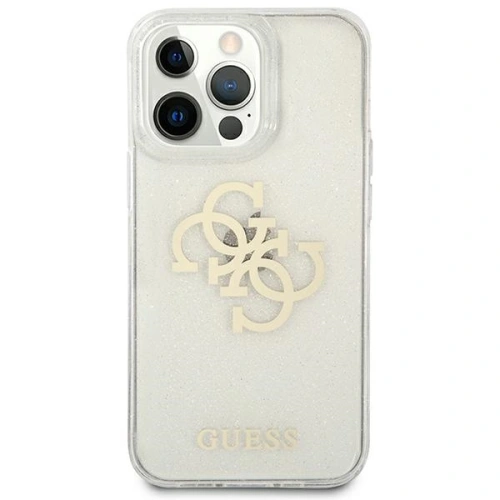 Kup Etui Guess GUHCP13XPCUGL4GTR Apple iPhone 13 Pro Max transparent hard case Glitter 4G Big Logo - GUE1439CL - {ean13} - Sklep Home Screen
