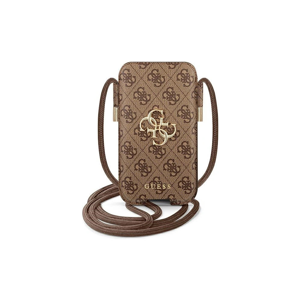 Torebka Guess GUPHL4GMGBR 6,7 cala brązowy/brown hardcase 4G Big Metal Logo