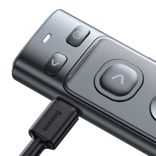 Buy Baseus Orange Dot Multifunctionale remote control for presentation with a laser pointer gray - BSU2898GRY - {ean13} - Home Screen Store Europe