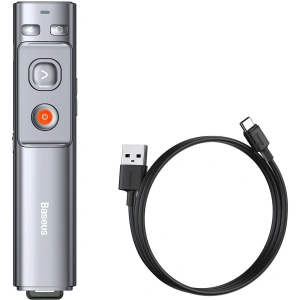 Kup Baseus Multifunktionale Fernsteuerung Orange Dot für Präsentationen, mit Laserpointer, wiederaufladbar (grau) - BSU2898GRY - {ean13} - Sklep Home Screen
