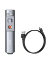 Kup Controler multifuncțional Baseus Orange Dot pentru prezentări, cu indicator laser, reîncărcabil (gri) - BSU2898GRY - {ean13} - Sklep Home Screen