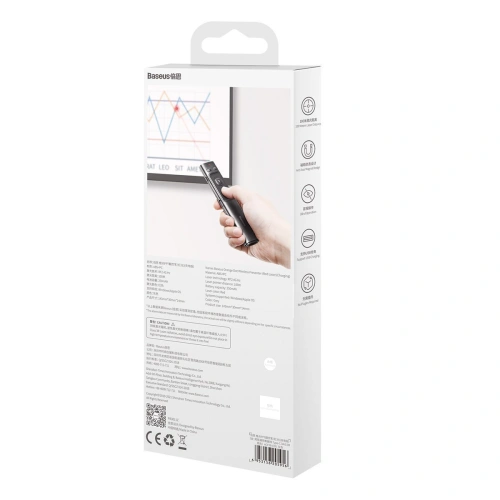 Kup Controler multifuncțional Baseus Orange Dot pentru prezentări, cu indicator laser, reîncărcabil (gri) - BSU2898GRY - {ean13} - Sklep Home Screen