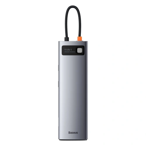 Kup Hub 11w1 Baseus Metal Gleam Series, USB-C na 3x USB 3.0 + 2x HDMI + USB-C PD + Ethernet RJ45 + microSD/SD + VGA + AUX - BSU2900 - {ean13} - Sklep Home Screen