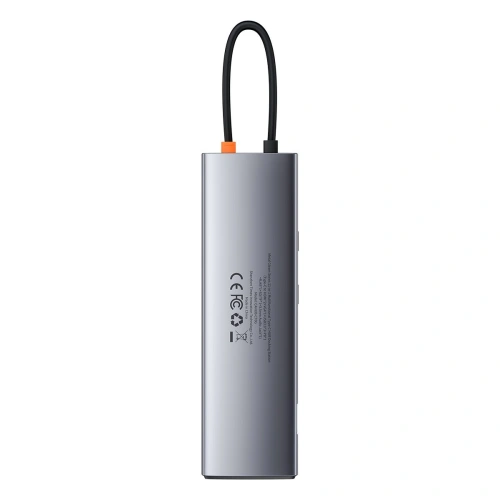 Buy Hub 11in1 Baseus Metal Gleam Series, USB-C to 3x USB 3.0 + 2x HDMI + USB-C PD + Ethernet RJ45 + microSD/SD + VGA + AUX - BSU2900 - {ean13} - Home Screen Store Europe