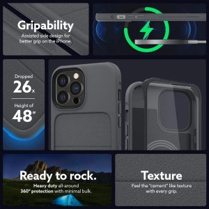 Etui Caseology Stratum MagSafe Apple iPhone 13 Pro Max Gri cenușiu