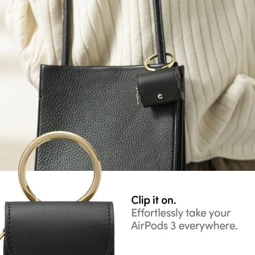 Kup Etui Spigen Cyrill Mini Táska Apple AirPods 3 Bőr Fekete - SPN1982BLK - {ean13} - Sklep Home Screen
