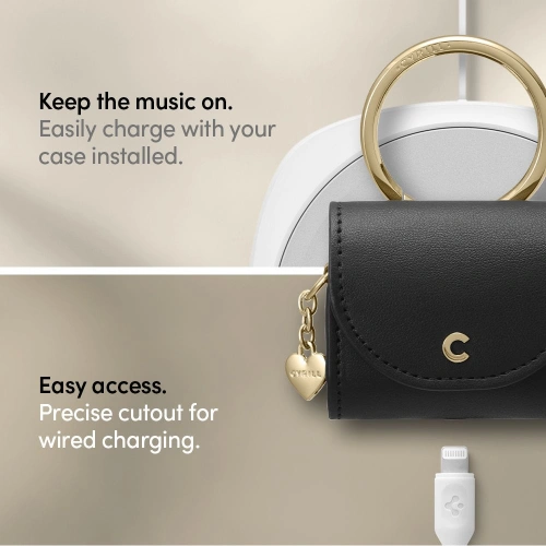 Kup Etui Spigen Cyrill Mini Bag Apple AirPods 3 Piele Neagră - SPN1982BLK - {ean13} - Sklep Home Screen