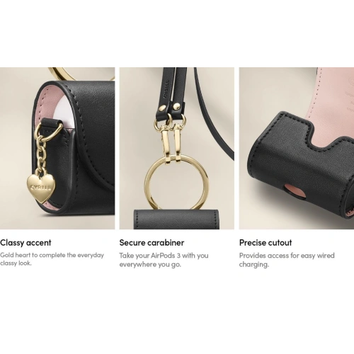 Kup Spigen Apple Tasche Cyrill Mini Bag AirPods 3 Leder Schwarz - SPN1982BLK - {ean13} - Sklep Home Screen