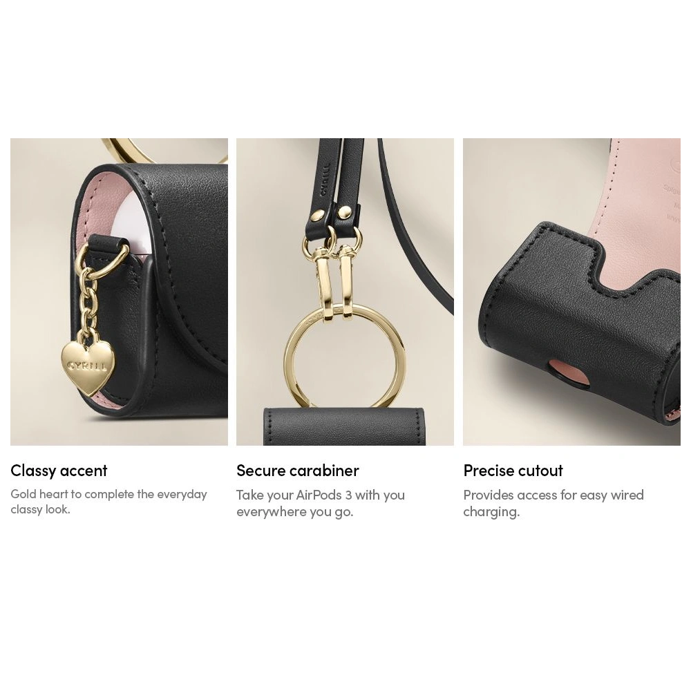 Etui Spigen Cyrill Mini Bag Apple AirPods 3 Leather Black