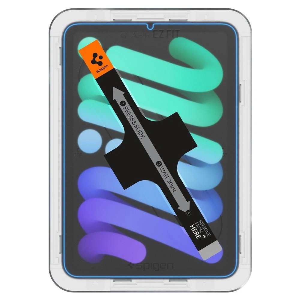 Szkło hartowane Spigen GLAS.tR ez Fit Apple iPad mini 2021 (6. generacji) / iPad mini 8.3" 2024 (7. generacji) 