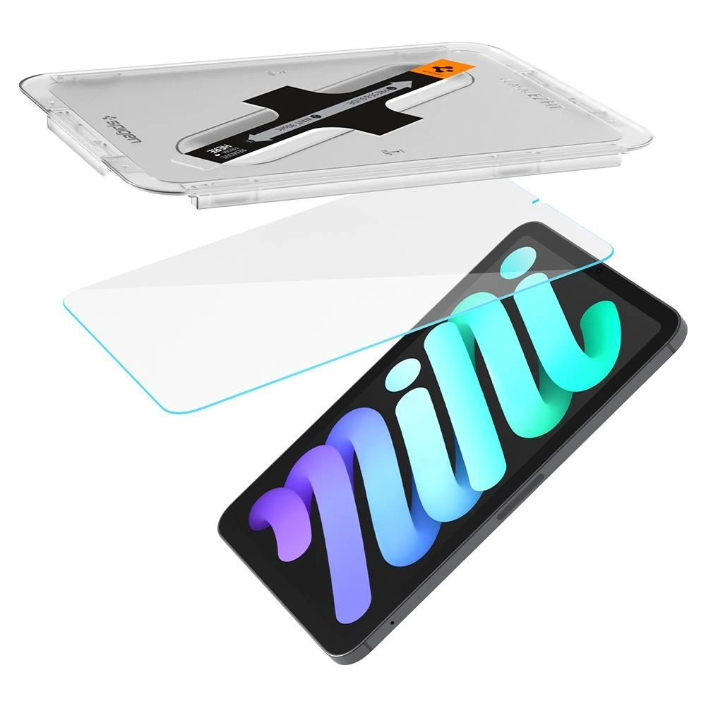Szkło hartowane Spigen GLAS.tR ez Fit Apple iPad mini 2021 (6. generacji) / iPad mini 8.3" 2024 (7. generacji) 