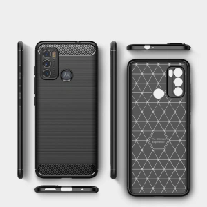 Buy Tech-Protect TPUCarbon Motorola Moto G60 Black - THP738BLK - {ean13} - Home Screen Store Europe