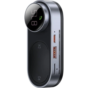 Kup Transmiter FM Baseus Solar Car, Bluetooth 5.0, TF, AUX (czarny) - BSU2901BLK - {ean13} - Sklep Home Screen