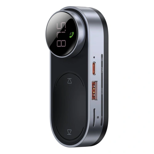 Kup Transmitter FM Baseus Solar Car, Bluetooth 5.0, TF, AUX (černý) - BSU2901BLK - {ean13} - Sklep Home Screen