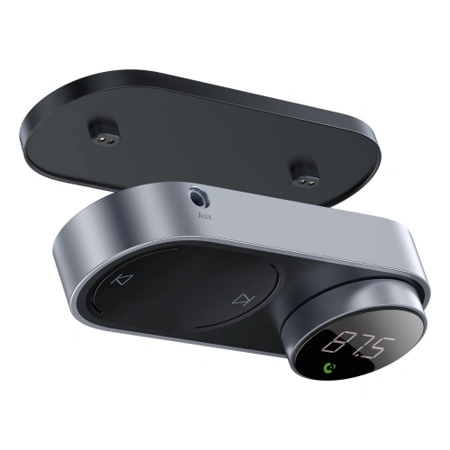 Kup FM adó Baseus napenergiás autó, Bluetooth 5.0, TF, AUX (fekete) - BSU2901BLK - {ean13} - Sklep Home Screen