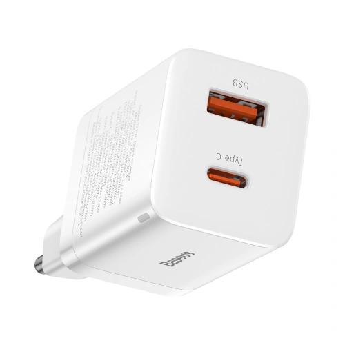 Kup Încărcătorul de rețea Baseus Super Si Pro Quick Charger USB + USB-C 30W (alb) - BSU2902WHT - {ean13} - Sklep Home Screen
