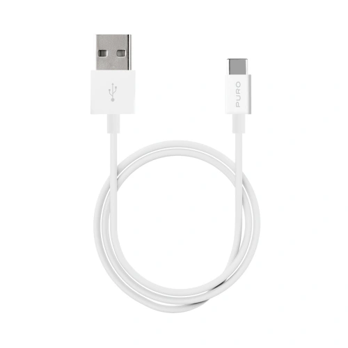 Kup PURO Weißes USB-A / USB-C Kabel 1m (weiß) - PUR517WHT - {ean13} - Sklep Home Screen