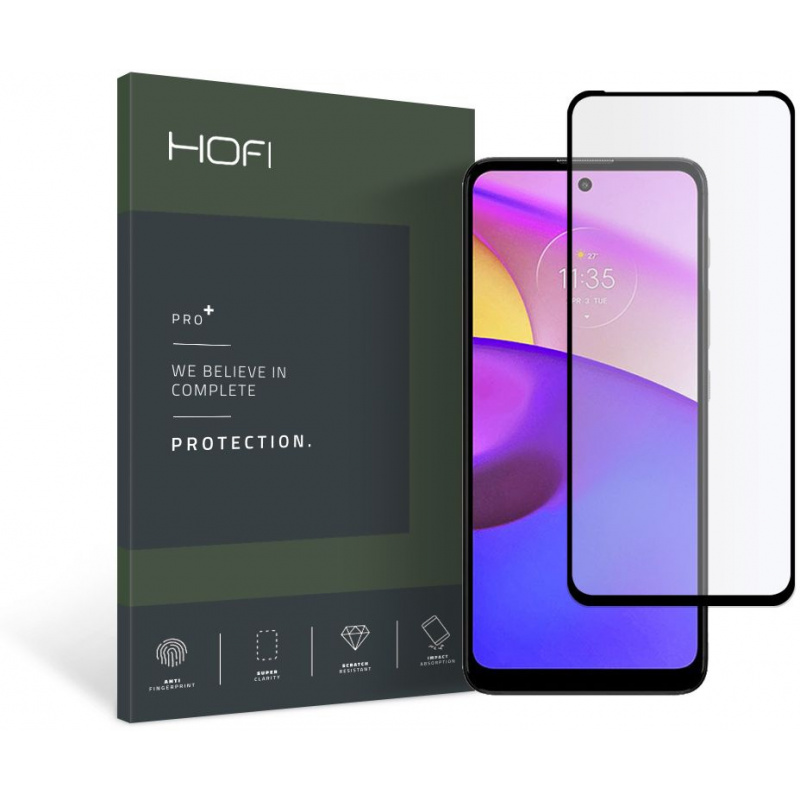 Buy Hofi Glass Pro+ Motorola Moto E40 Black - 9589046918971 - HOFI167BLK - Homescreen.pl