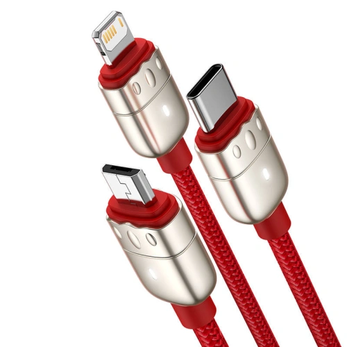 Kup Baseus 1.2m USB 3-in-1 Kabel Year of the Tiger, USB zu micro USB / USB-C / Lightning, 3.5A, (rot) - BSU2912RED - {ean13} - Sklep Home Screen