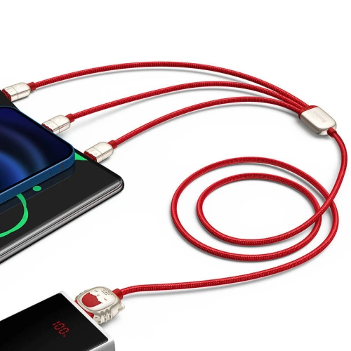 Kup Baseus 1.2m USB 3-in-1 Kabel Year of the Tiger, USB zu micro USB / USB-C / Lightning, 3.5A, (rot) - BSU2912RED - {ean13} - Sklep Home Screen