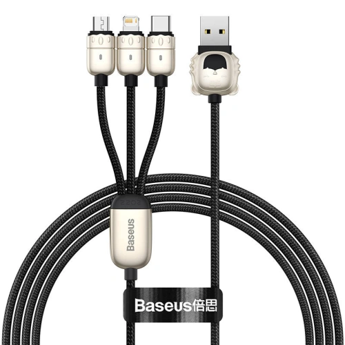 Kup Baseus 1.2m USB 3-in-1 Kabel Year of the Tiger, USB zu micro USB / USB-C / Lightning, 3.5A, (schwarz) - BSU2913BLK - {ean13} - Sklep Home Screen