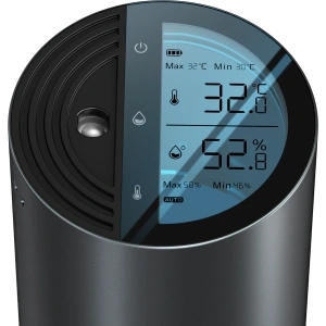 Buy Car air humidifier Baseus with digital display, 260ml (black) - BSU2914BLK - {ean13} - Home Screen Store Europe