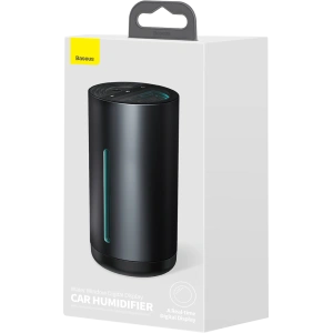 Buy Car air humidifier Baseus with digital display, 260ml (black) - BSU2914BLK - {ean13} - Home Screen Store Europe