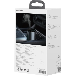Buy Car air humidifier Baseus with digital display, 260ml (black) - BSU2914BLK - {ean13} - Home Screen Store Europe