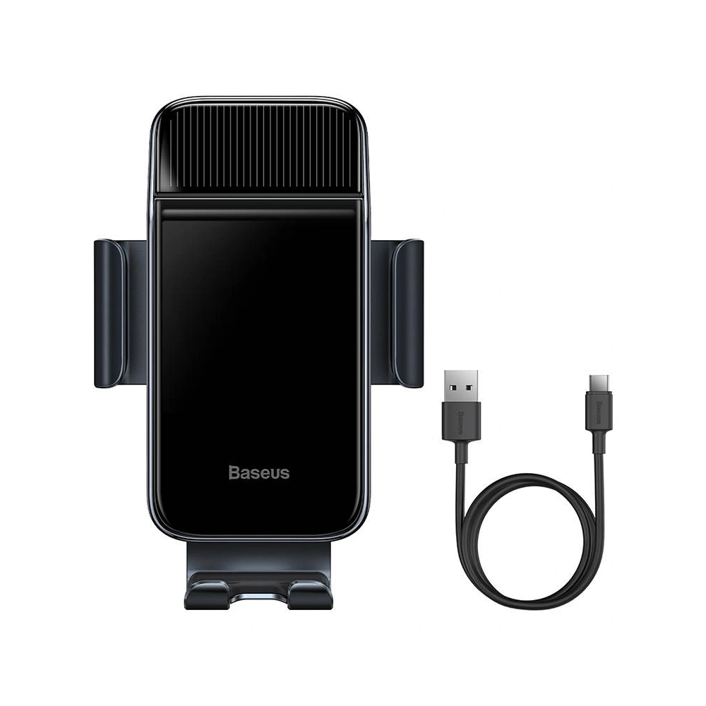 Uchwyt samochodowy solarny grawitacyjny Baseus  do telefonu (czarny)