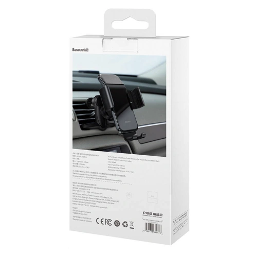 Buy Baseus solar gravitational car phone holder (black) - BSU2915BLK - {ean13} - Home Screen Store Europe