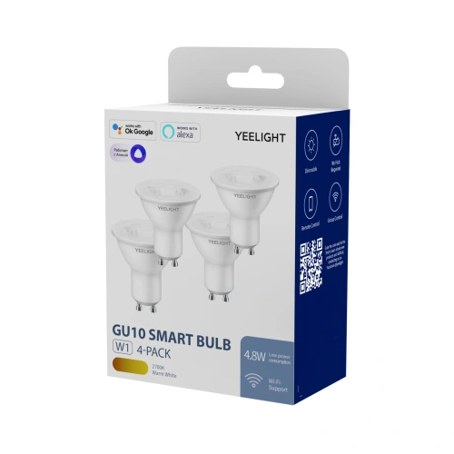 Buy Yeelight GU10 Dimmable Bulb (White) 4pcs - YLT061 - {ean13} - Home Screen Store Europe