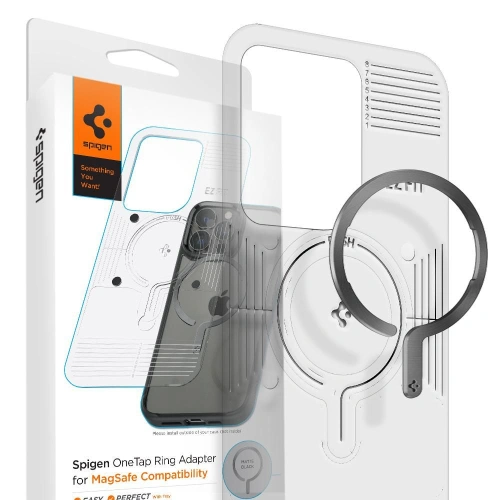 Kup Adapter Spigen OneTap Magnetic MagSafe gyűrű Matt Fekete - SPN1996BLK - {ean13} - Sklep Home Screen