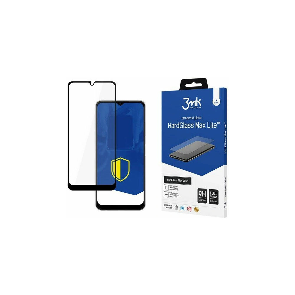 Szkło hartowane 3MK HardGlass Max Lite Samsung Galaxy A22 5G czarne